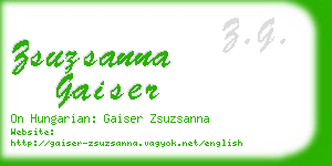 zsuzsanna gaiser business card